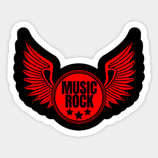 Musicrock wing Sticker